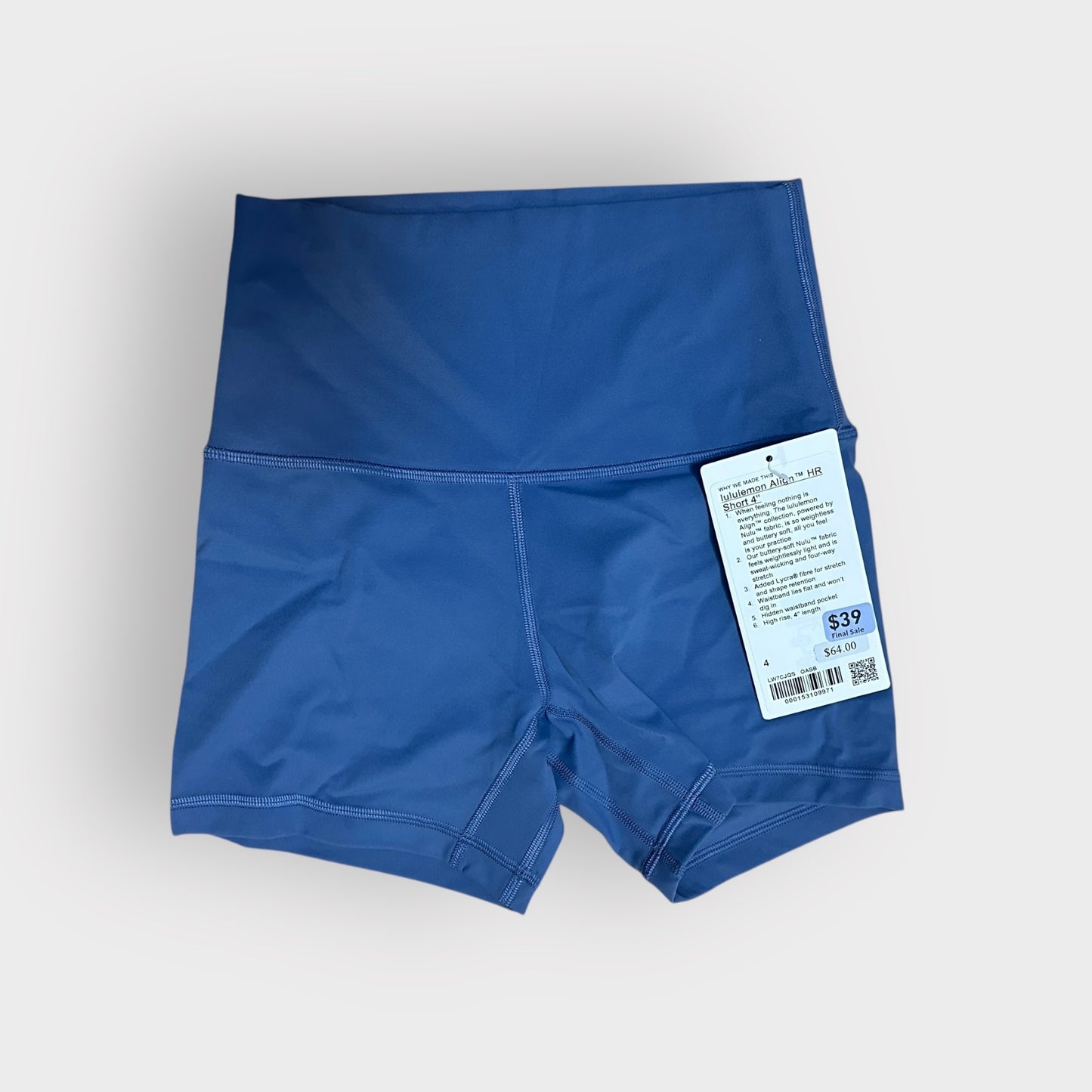 Align Biker Shorts HR 4" Oasis Blue