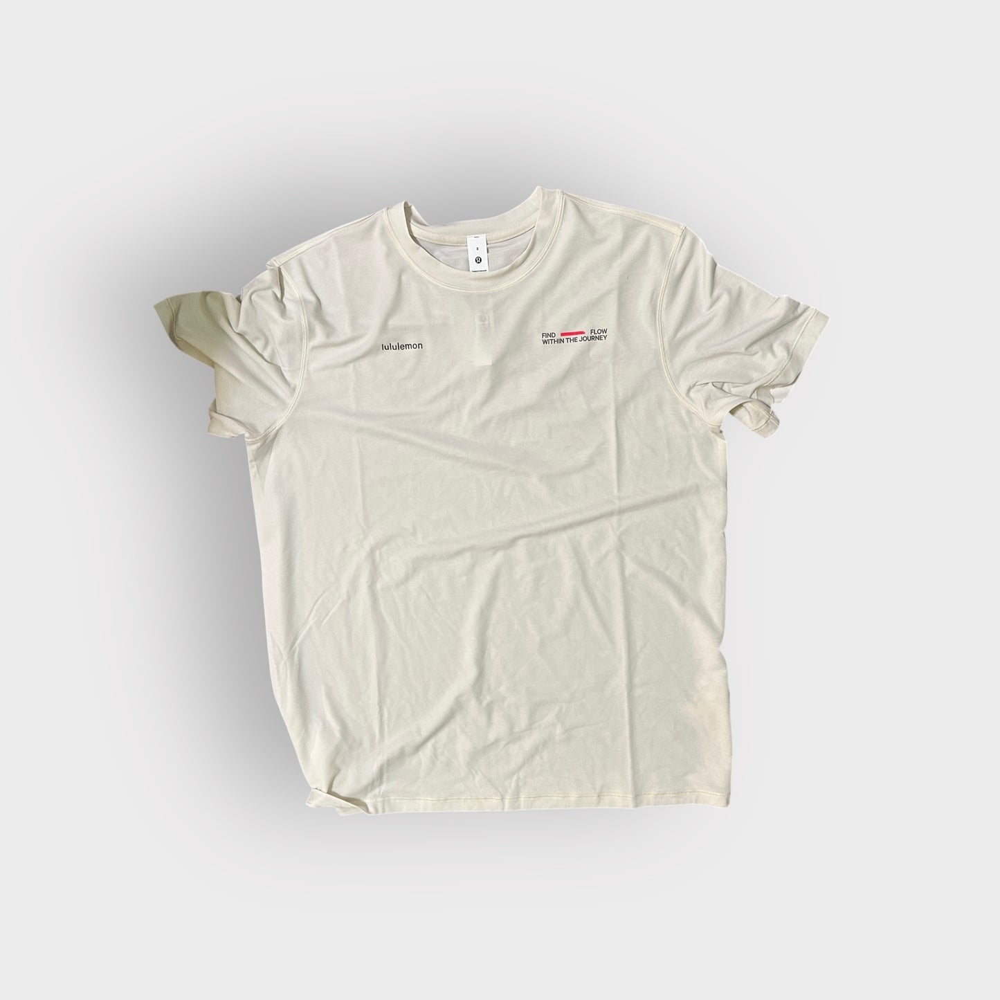 Jersey Training Short Sleeve Graphic Light Ivory