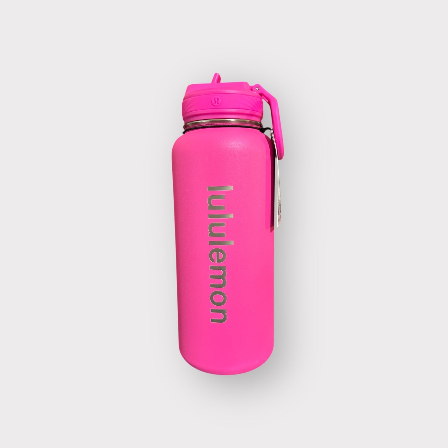 lululemon 32oz water bottle pow pink straw lid