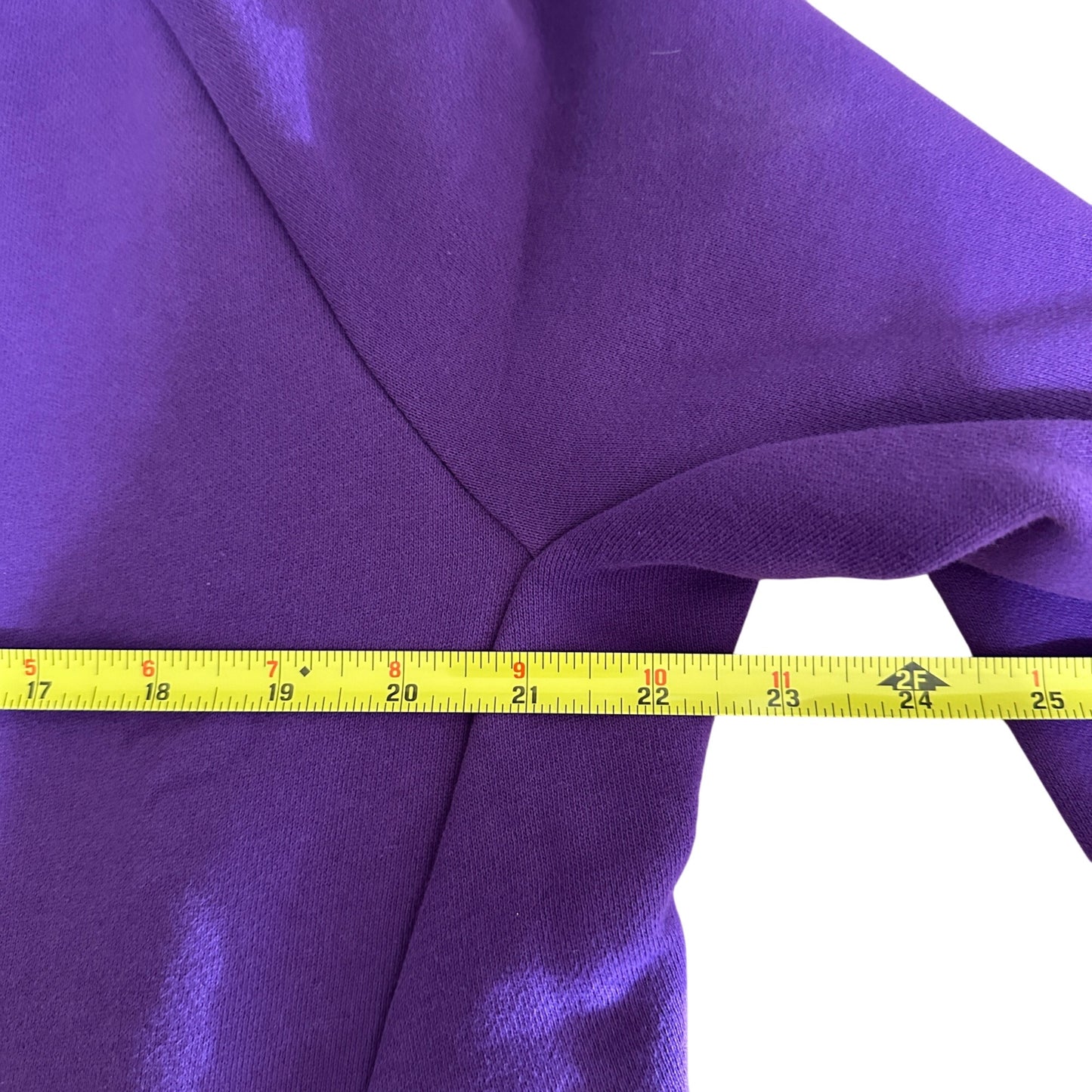 Classic Fit Fleece Full Zip Hoodie College Purple