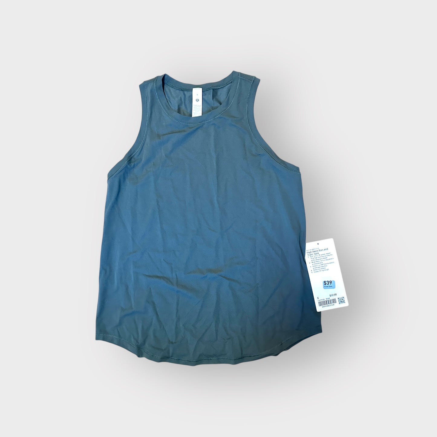 High Neck Run and Train Tank Smoked Spruce