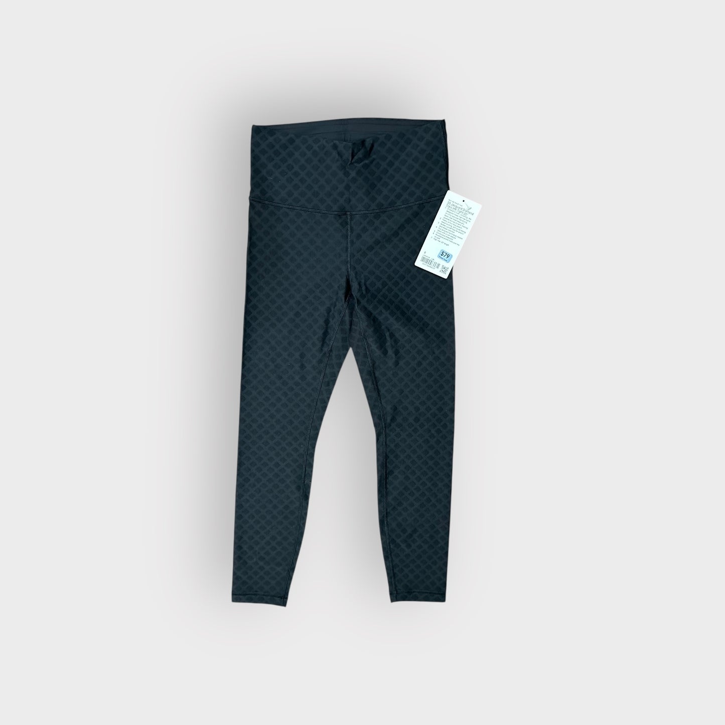 3D Jacquard Diamond Train HR Tight 25" Black