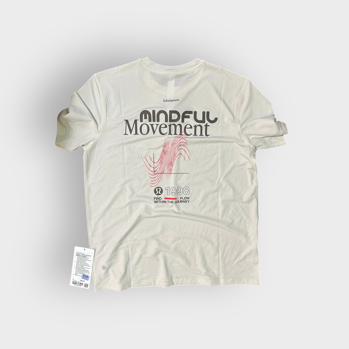 Jersey Training Short Sleeve Graphic Light Ivory