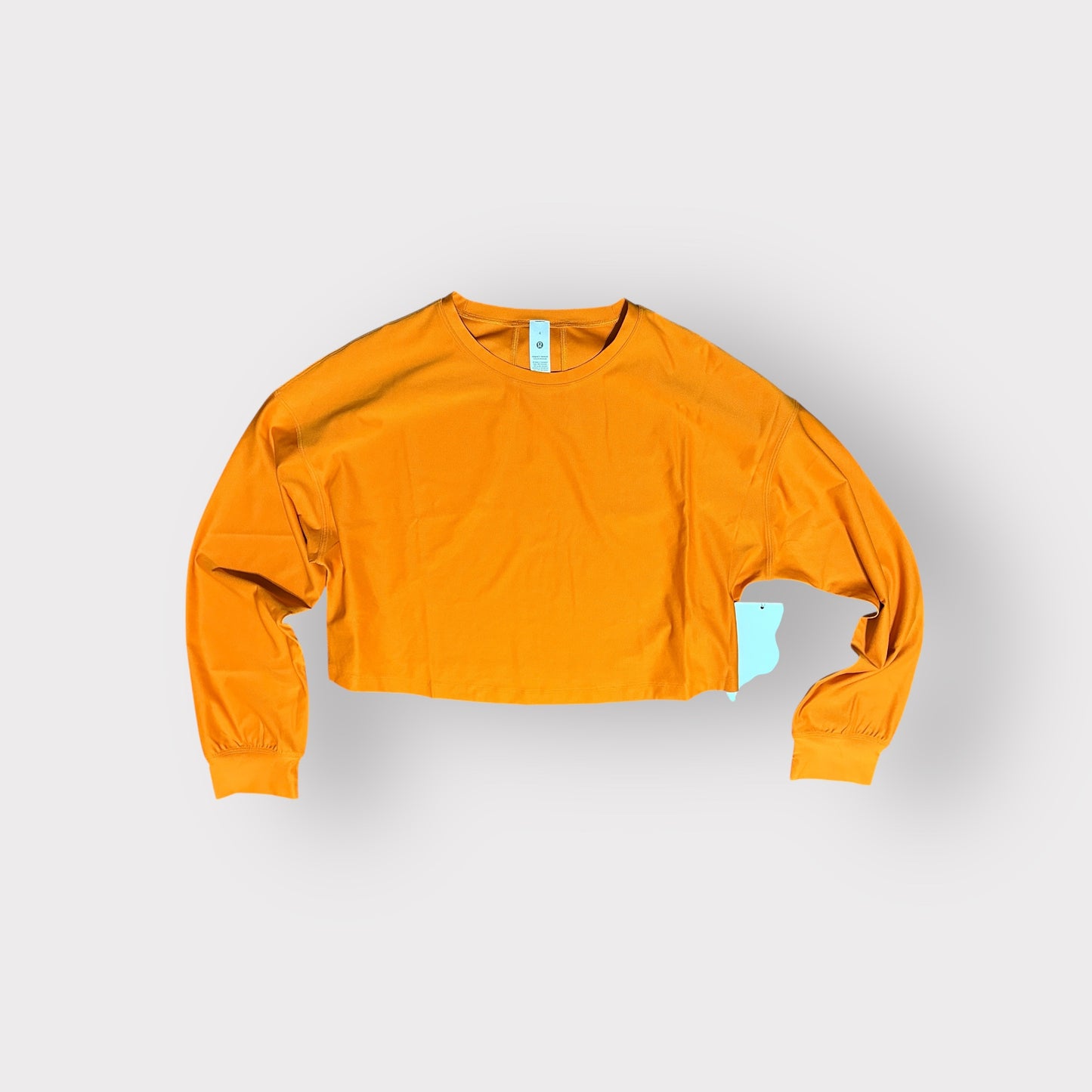 Muscle Love Long Sleeve Rush Orange Abrasion Resistant Fabric