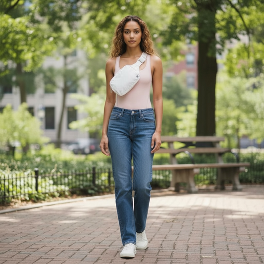 Everywhere Belt Bag Large 2L White Silver