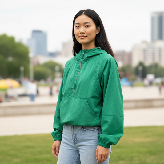 Scuba Cropped Anorak Raceway Green