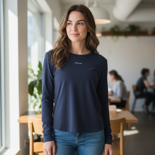 Pace Crush Cross Back UVP Graphic Long Sleeve Club Blue