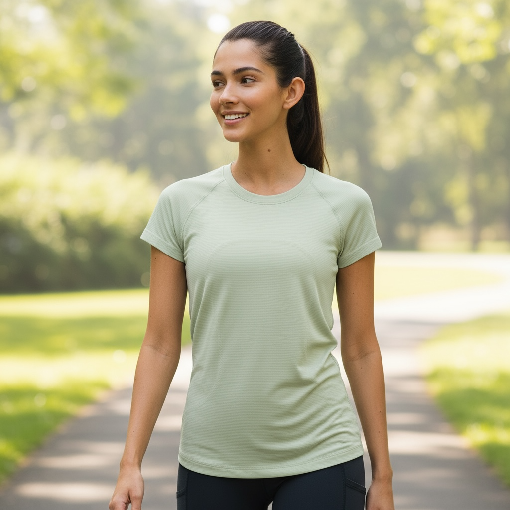 short sleeve swiftly tech fog green