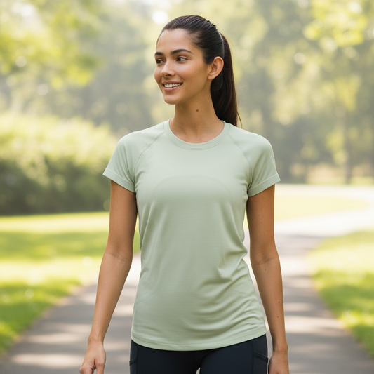 short sleeve swiftly tech fog green