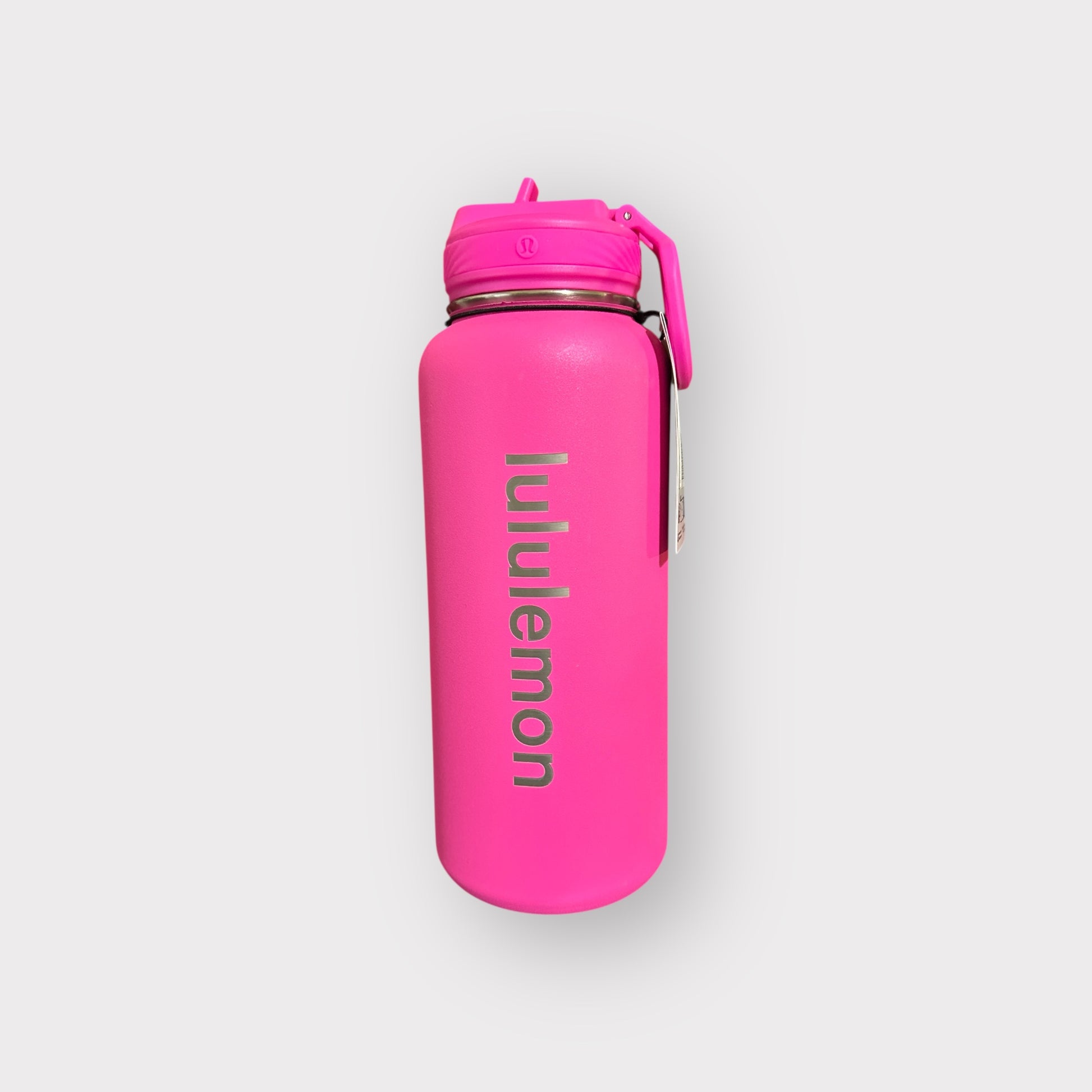 lululemon 32oz water bottle pow pink straw lid