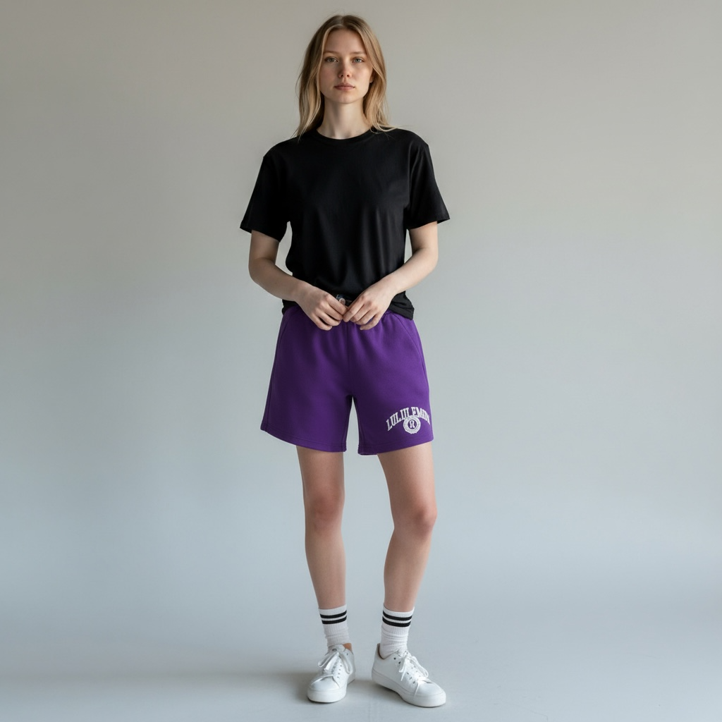 lululemon scuba oversized shorts college purple