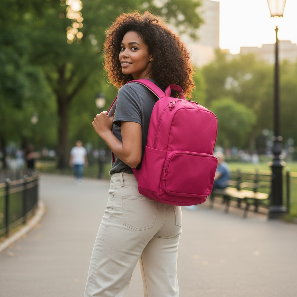 lululemon pink backpack