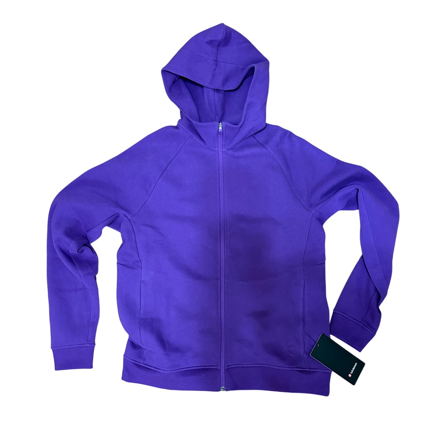 Classic Fit Fleece Full Zip Hoodie College Purple