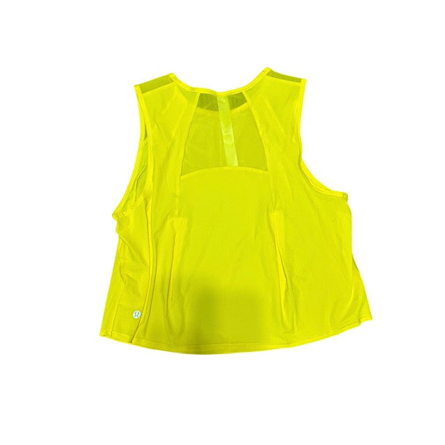 Cropped Sculpt Tank Utility Yellow